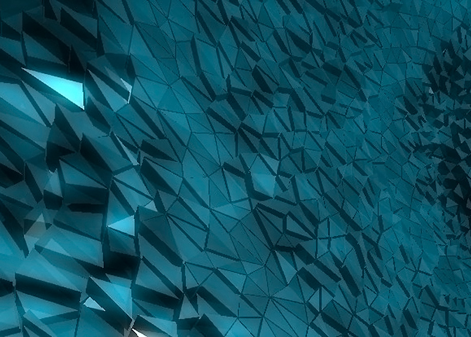 Blue faceted network texture
